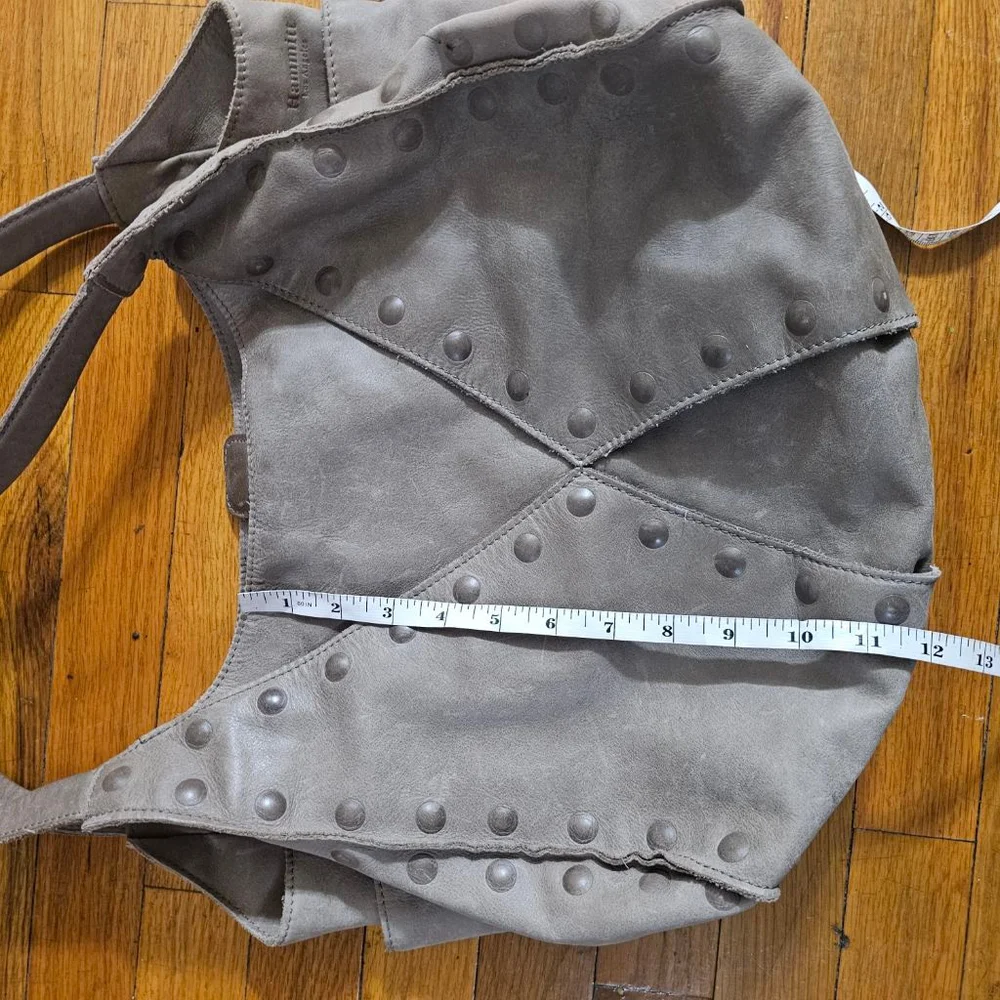 Women's Hammitt Gray Studded Hobo Bag One Size with Red Interior